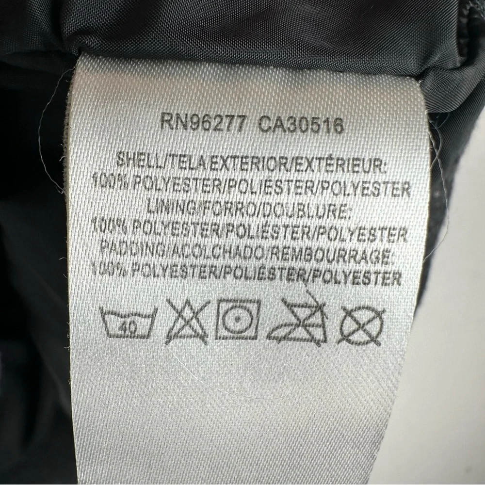 Vans Diamond Quilted Puffer‎ Jacket Hooded Black Sz S